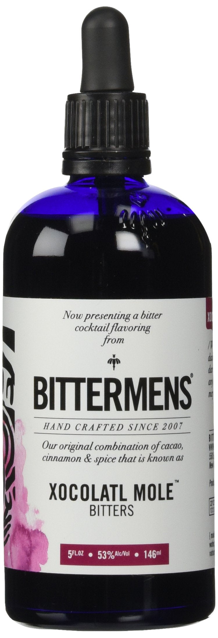 Bittermens Xocolatl Mole Bitters, 5oz - Cacao, Cinnamon & Spice Flavor, Cocktail Ingredient, Model BITT-XOCO