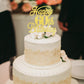 Rssta i 60th Birthday Cake Topper, Glitter Gold, Paper, Model XM064, Celebrating 60 Years Old, Party Decoration Supplies