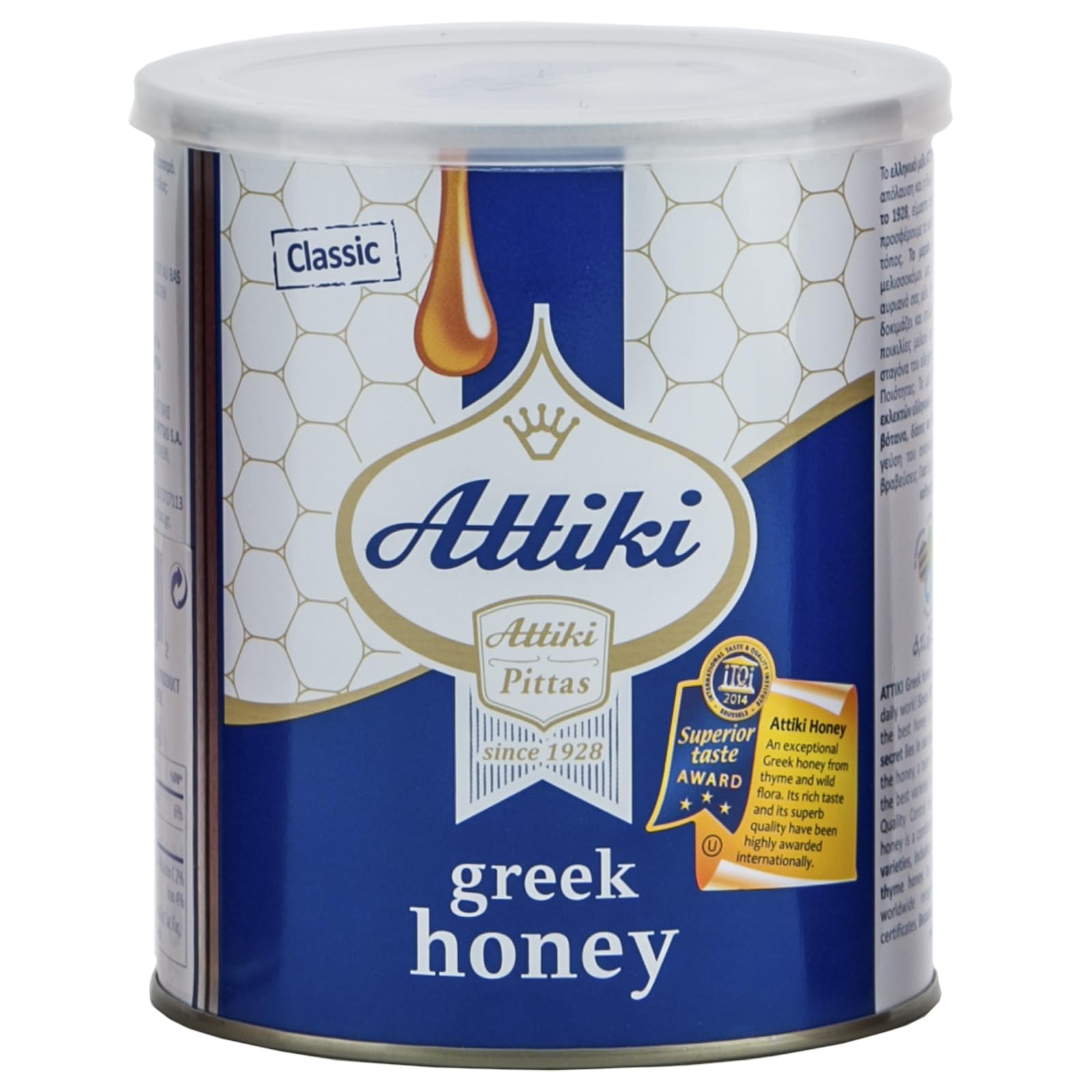 Attiki, Greek Honey 1000G (2.2Lb) Can