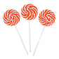 Red Swirl Lollipops - 24 Candy Suckers Individually Wrapped Bulk - Large 18g (2 inch Pops) - Great for Candy Buffet - Valentines