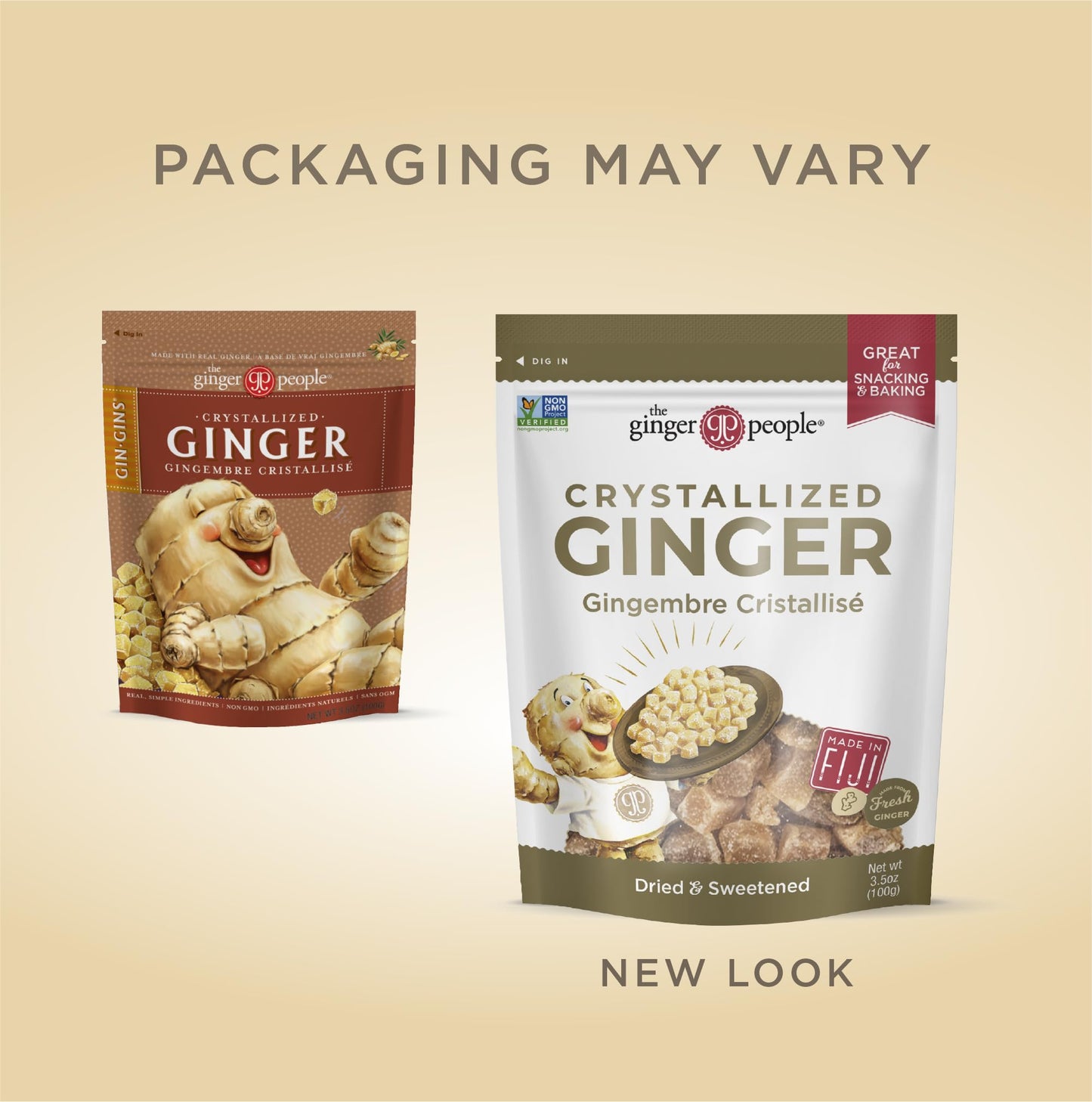 The Ginger People Gin Gins Candy, Natural, 3.5 Ounce, 12-Pack