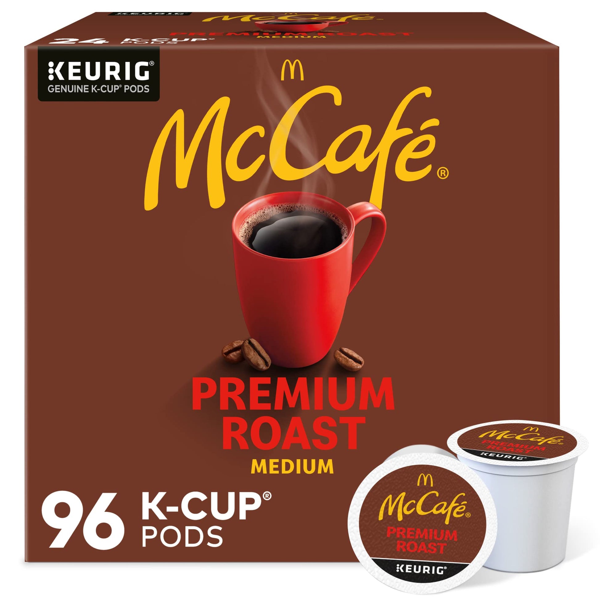 McCafe Premium Roast Single-Serve Pods, Classic, 24 Count (Pack of 4)