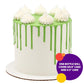 Decopac Cake Drip, Bright Green Color, Vanilla Flavor, Matte Like Chocolate, 6.35 Oz