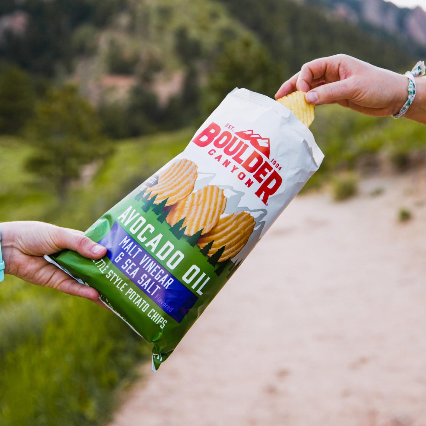Boulder Canyon Kettle Cooked Potato Chips Wavy Cut 5.25 Oz. Bag Count -Crunchy Chips Cooked In 100 Great For Lunches Or Snacking