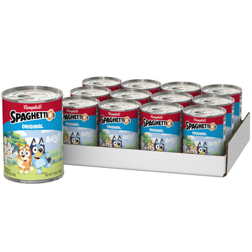 Spaghettios Oriflavor Blendal Bluey Shapes Canned Pasta  15.8 Oz Can (12 Pack)