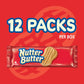 Nabisco, Nutter Butter, Peanut Butter Sandwich Cookies, 12 Count, 16.7Oz Box (Pack Of 2)