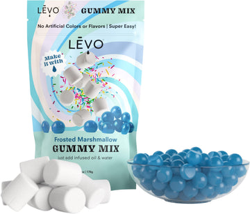 LEVO Gummy Mix - Frosted Marshmallow - Makes 64 Gummies - 200 mL - Model LEVO-GUMMY-MARSH