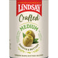 Lindsay Crafted Medium Green Ripe Pitted Olives, Pack Of 12, 6Oz Cans