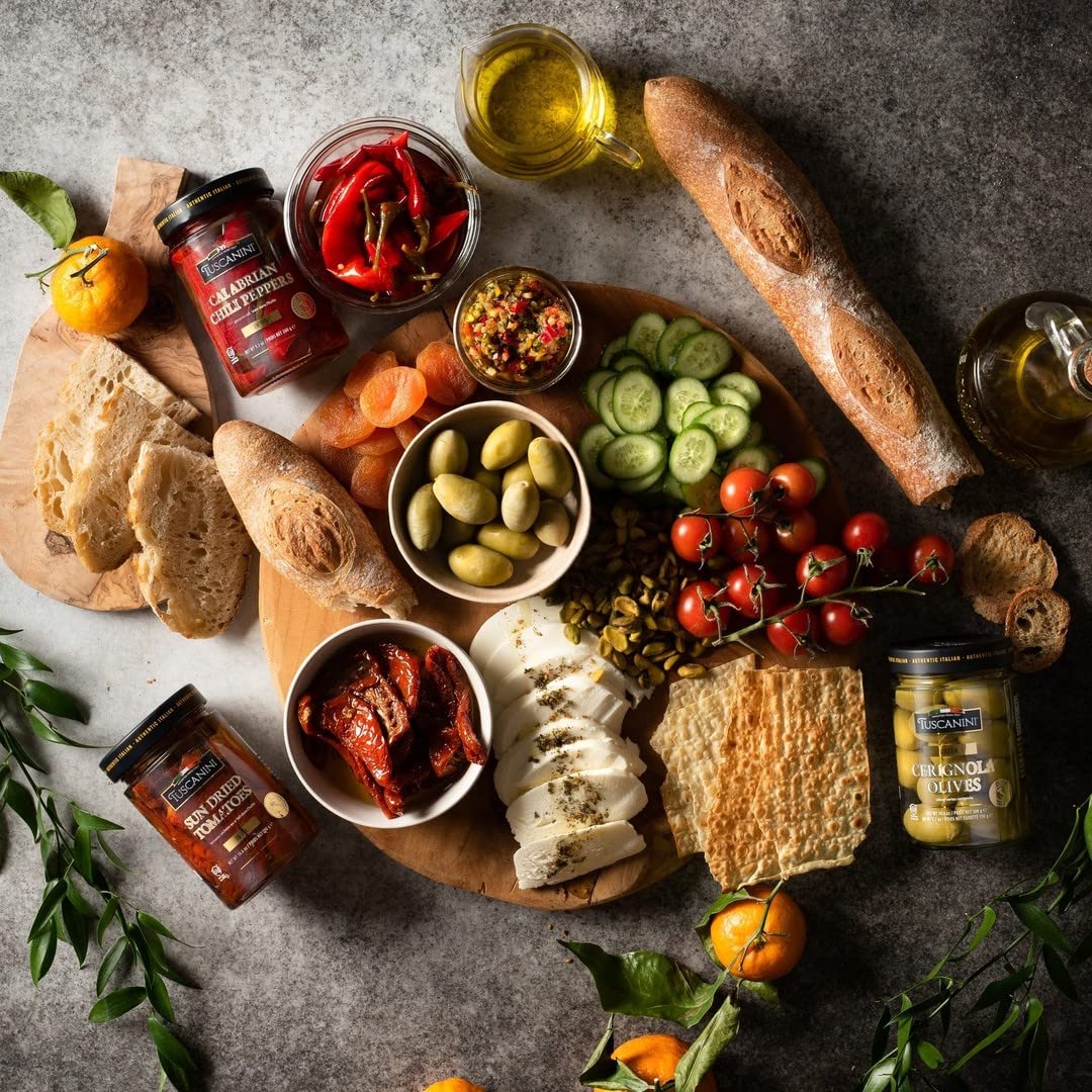 Tuscanini Premium Sun-Dried Tomatoes In Olive Oil, 10.6 Oz, Product Of Calabria Italy, Julian Cut, Nothing Artificial, Kosher (I