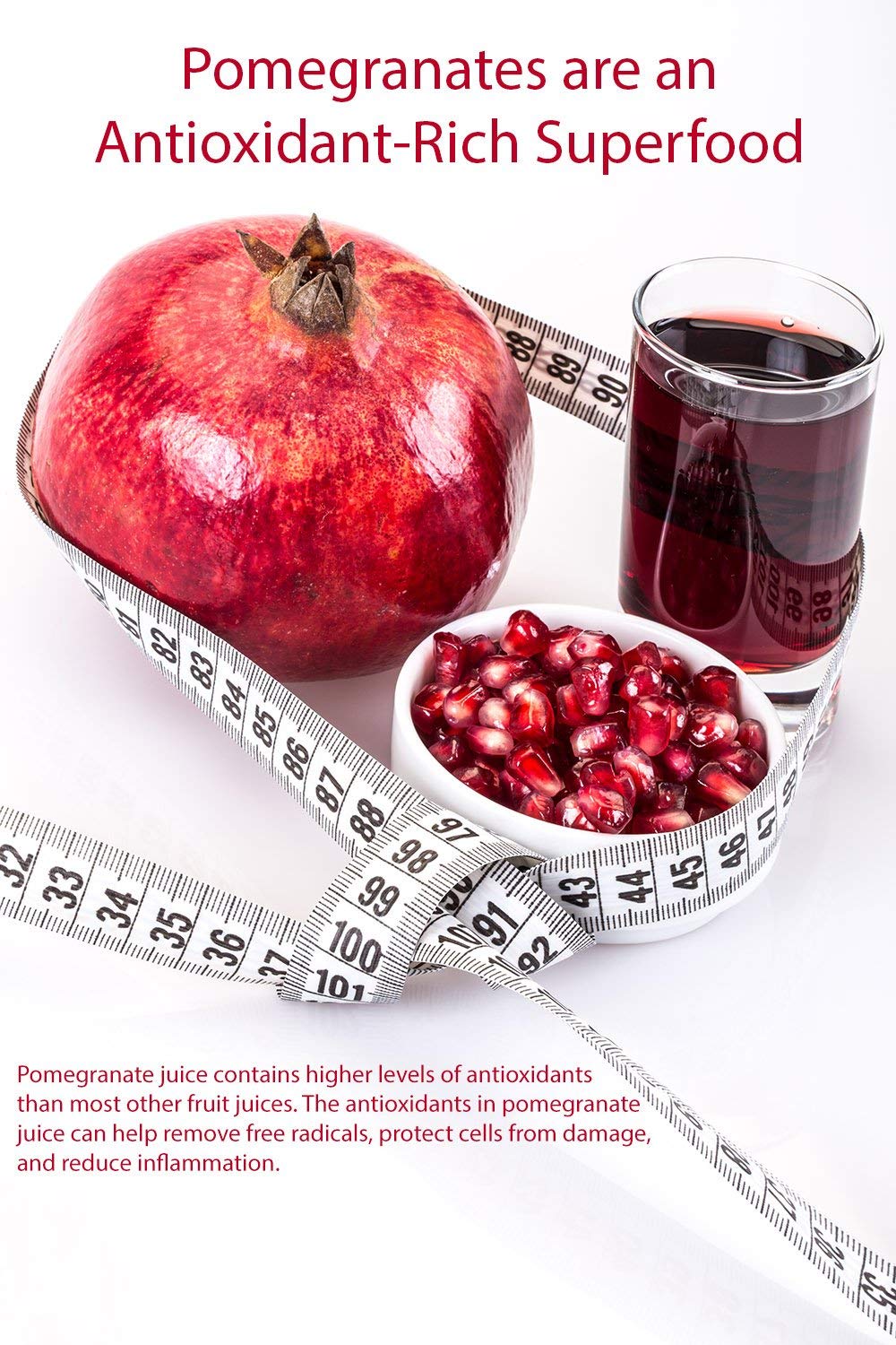 100% Organic Pomegranate Juice  33.8 Oz Glass Bottle (6 Pack) No Sugar  No Artificial Colors  No Preservatives  No Flavors Added  Gluten Free and Kosher