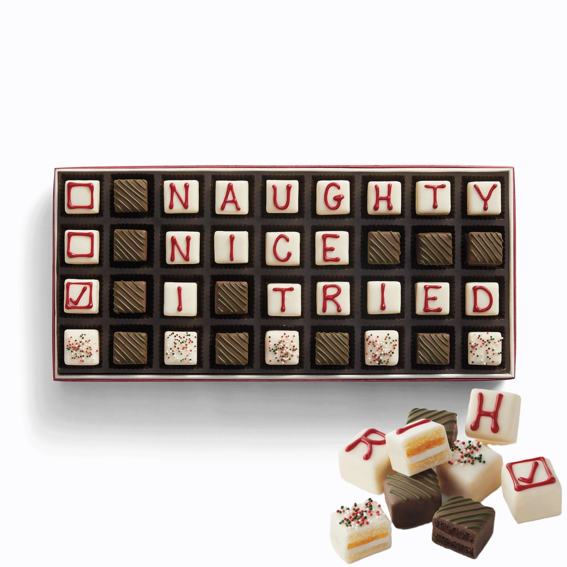The Swiss Colony I Tried Petits Fours Cakes - Gourmet Cake Assortment With Chocolate, Jam, Layer Cakes - Holiday Dessert Gift For Christmas - (Pack Of 36)