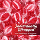 SWEETSIDE CANDY CO. Striped Cinnamon Discs, 2 lb Bag, Individually Wrapped, Bold Flavor