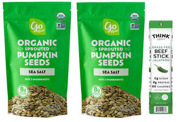 (2 Bags) Sprouted Organic Pumpkin Seeds With Sea Salt, 22 Ounce, 1.4 Lbs