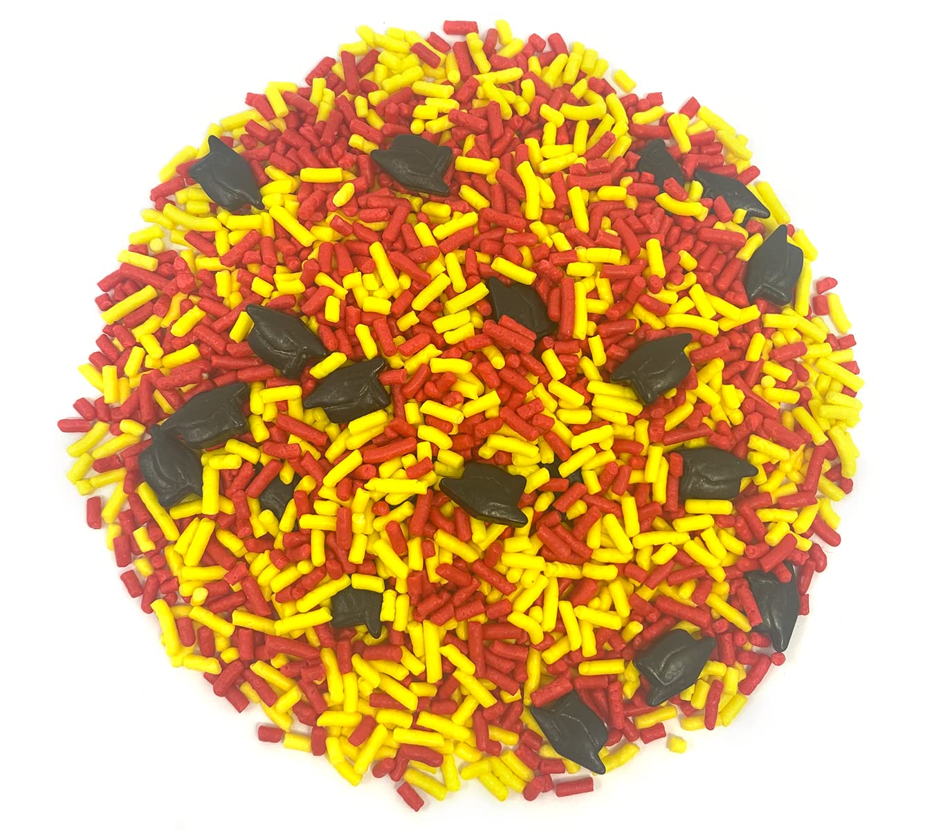 Mystic Sprinkles Graduation Day Sprinkles Mixes (Graduation Day! Red & Yellow Sprinkle Mix 3.8Oz)