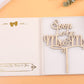 LOVENJOY Engagement Cake Topper Rustic Wood 5.8W x 6T Gift Boxed Model ZB-STBB-WDA