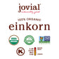 Jovial Organic Einkorn Unbleached All Purpose Flour - Bread Baking Flour For Sourdough, High Protein, Non-Gmo, Organic Pizza & P