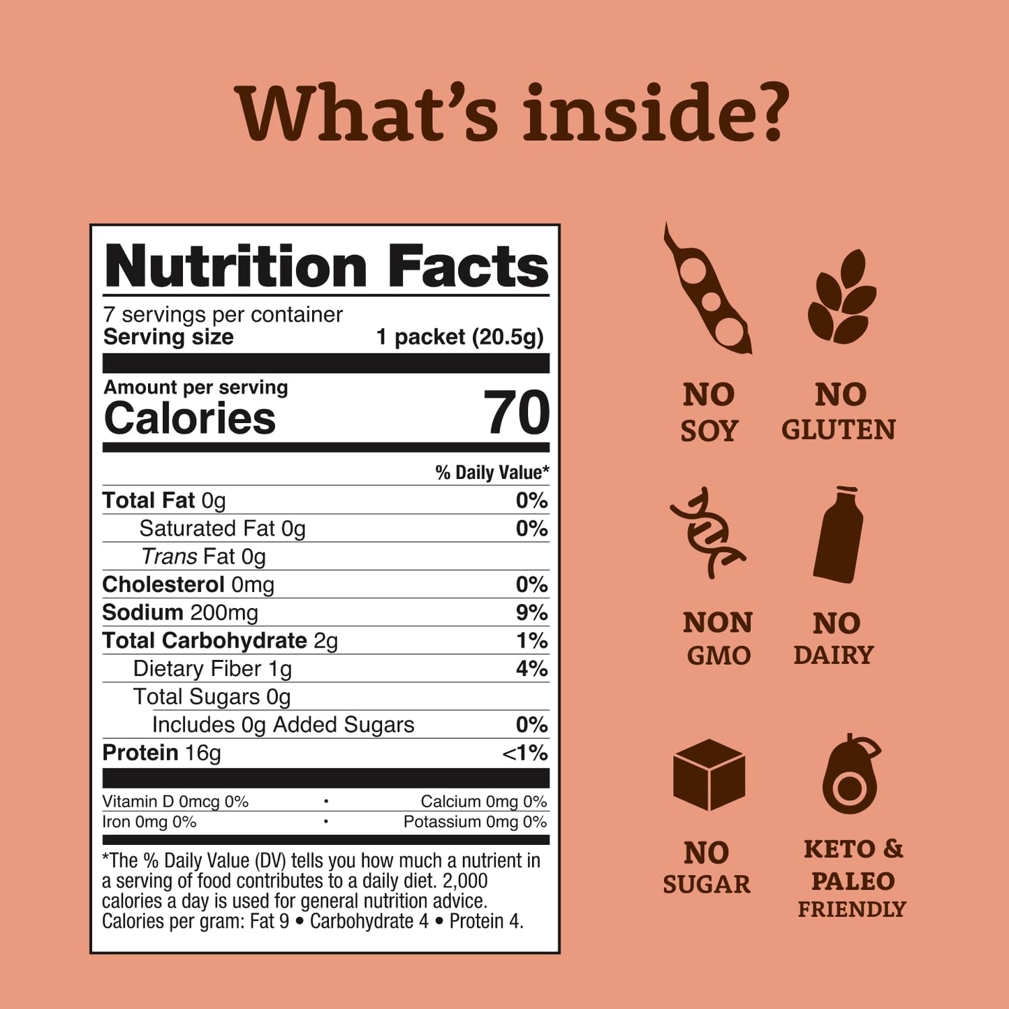 Dr. Kellyann Classic Beef Bone Broth Collagen Powder Packets (7 Servings) - 16G Protein, Grass-Fed Hydrolyzed Collagen, Keto & P