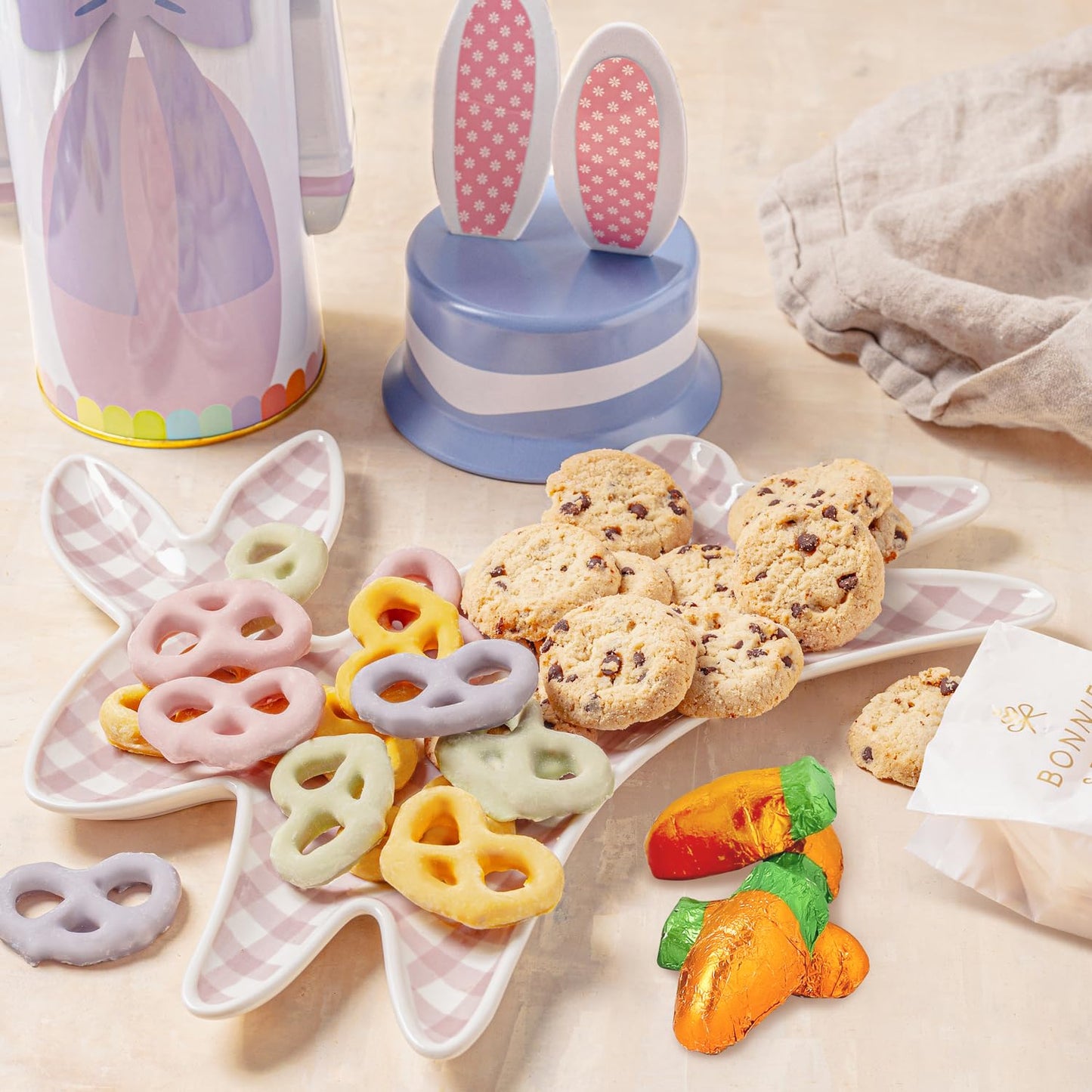 Easter Gift Basket | Snack And Treat Filled Easter Candy Bunny | Perfect For Kids, Families | Bonnie And Pop