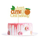 1Pc Little Cutie Is On The Way Cake Topper Glitter Orange Cake Topper Decorations For Cutie Kids Birthday Party Baby Shower Gend