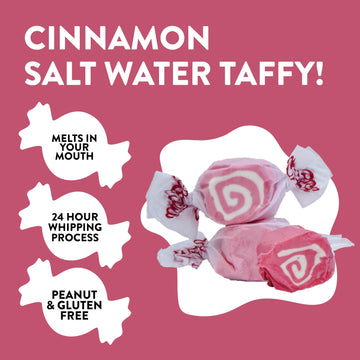 Taffy Town Saltwater Taffy, Cinnamon, 2.5Lb