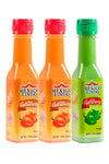 Mexico Lindo Hot Sauce Variety Pack | Includes Two Red Habanero & One Green Habanero Hot Sauces | 5 Fl Oz Bottles (Pack Of 3)