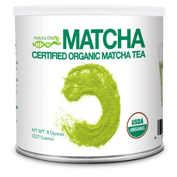 Matcha Dna Certified Organic Matcha Green Tea Powder (8 Oz Tin Can)