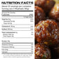 Grumpy Butcher Gourmet Beef & Pork Parmesan Meatballs, 2 Packs (Each 1.25 Lb) - Artisan Fully Cooked Frozen Microwave Meatballs