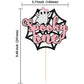 Gyufise 1Pc The Spooky One Cake Topper Pink Glitter The Spooky One Halloween Cake Picks 1St Birthday Cake Decorations For Hallow