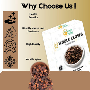 Herbs Botanica Whole Cloves, Non-GMO, Gluten-Free, Aromatic Spice, 2 oz Resealable Pack