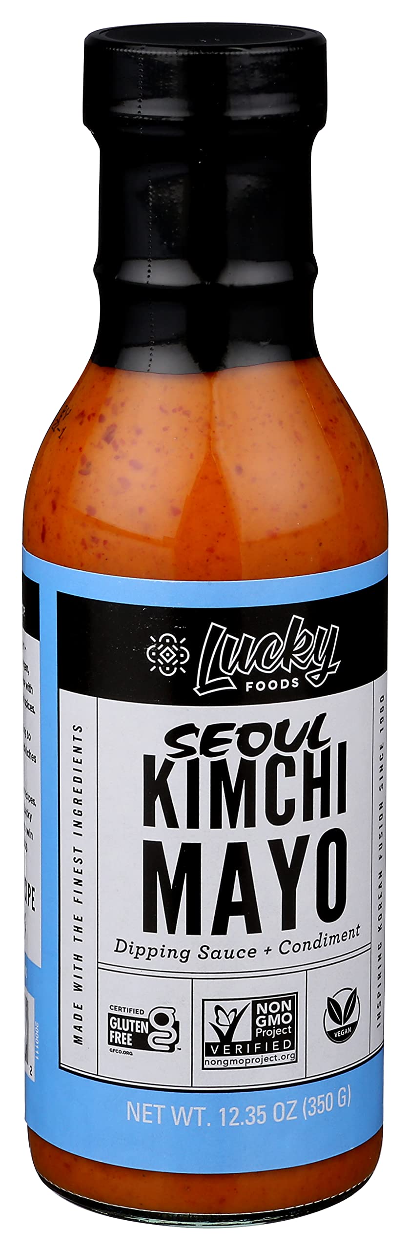 Lucky Foods Seoul Kimchi Mayo Gluten Free  Non Gmo 12.35 Oz
