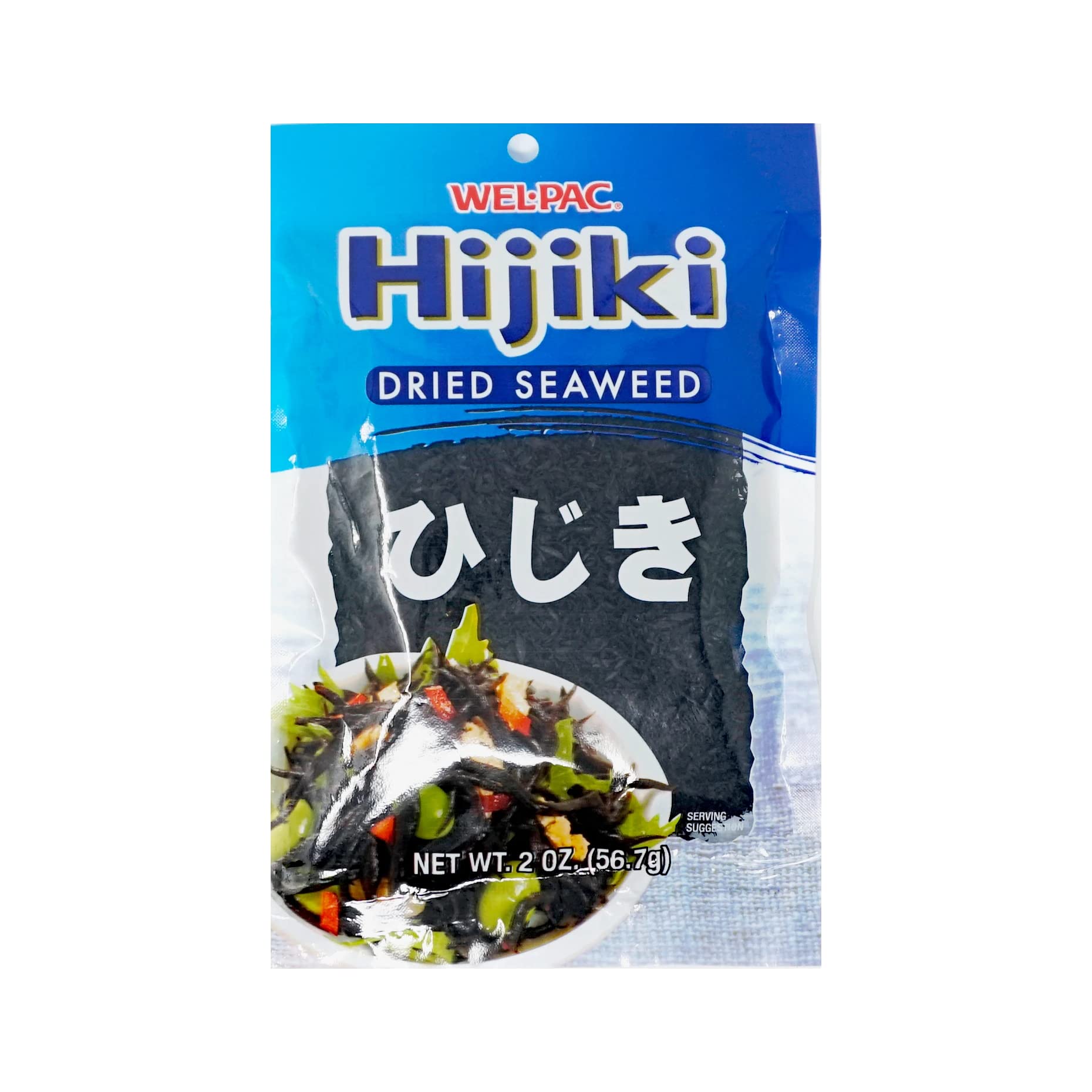 Wel-pac Hijiki (Dried Seaweed) 2 Oz.