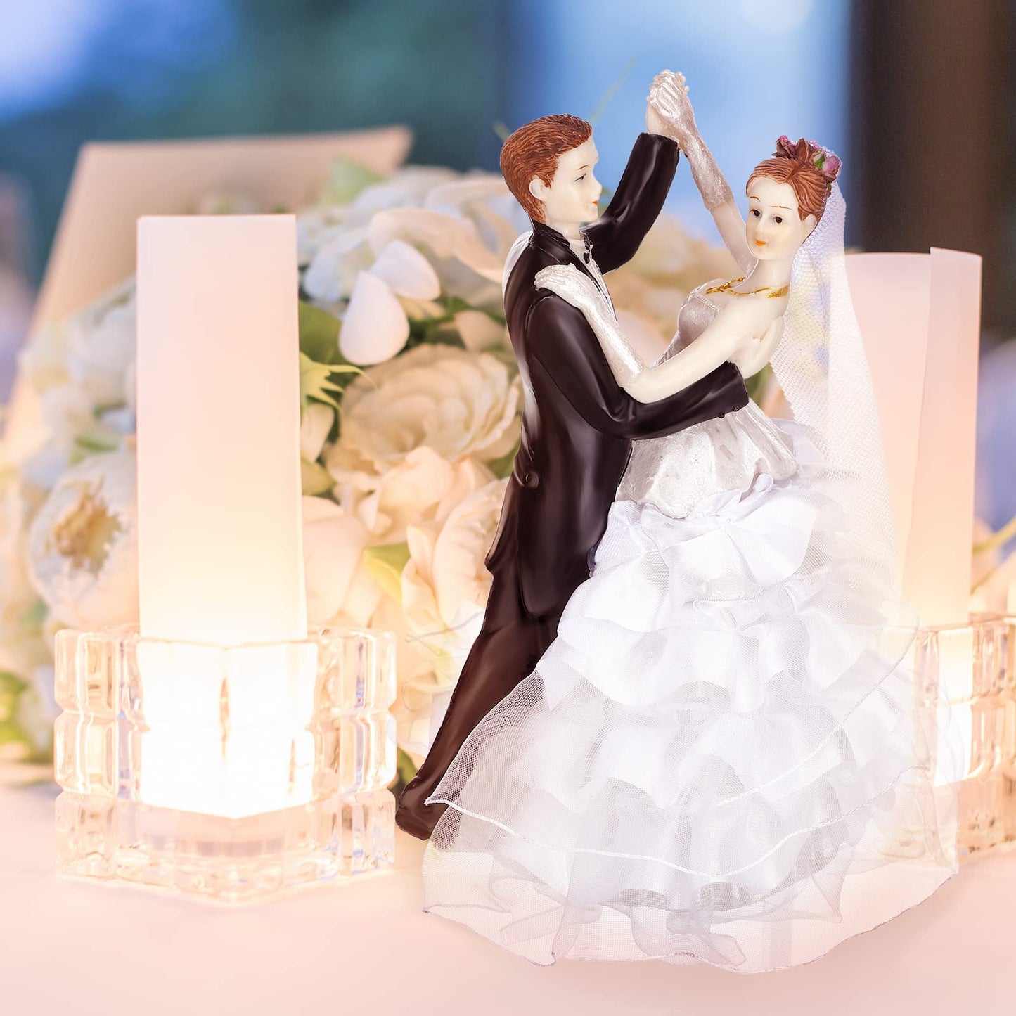 Sotiff Wedding Cake Toppers Bride And Groom Dancing Figurines Cake Topper Wedding Cake Decorations For Wedding And Engagement Pa