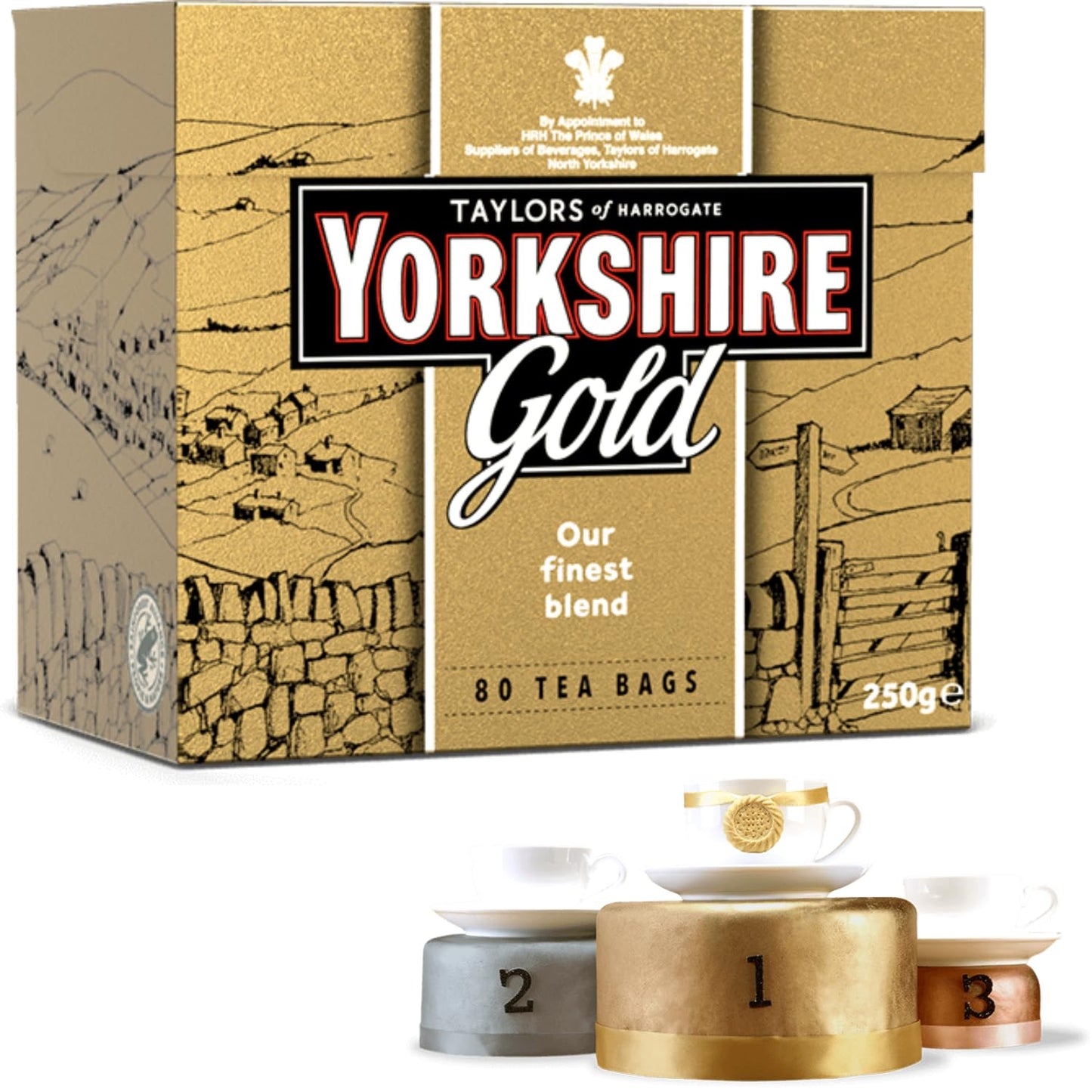 Yorkshire Tea Taylors of Harrogate Individually Wrapped Tea Bags, 200 Count, Pack of 1