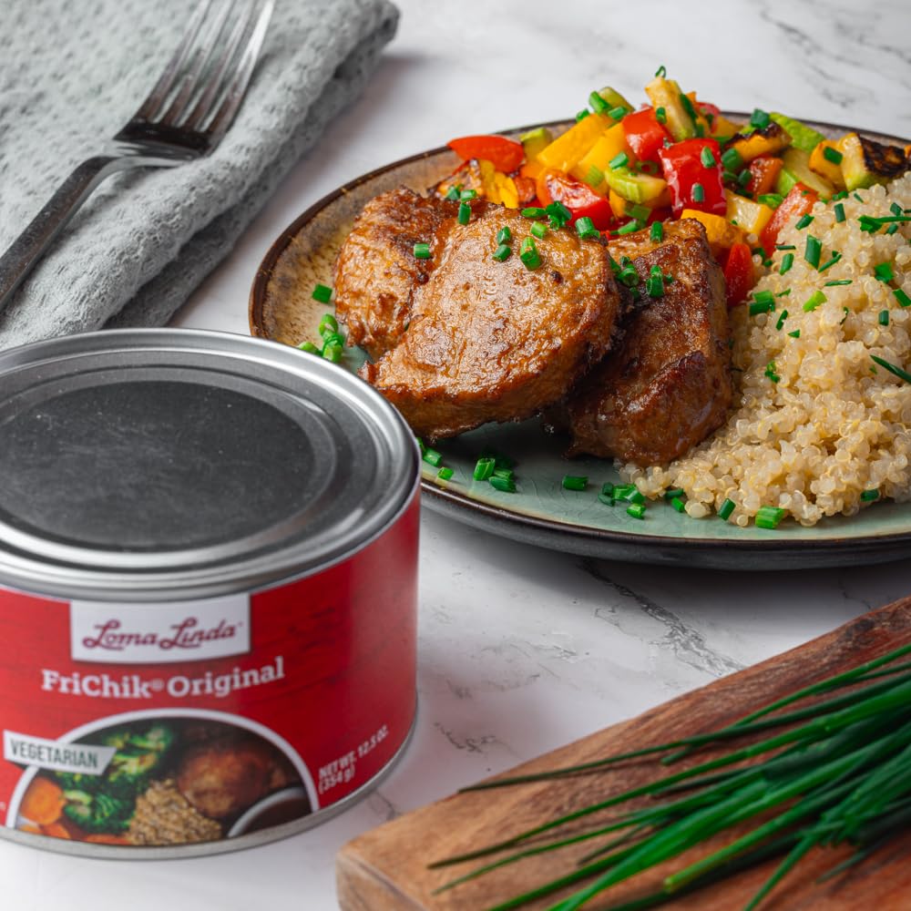 Loma Linda Plant Based Meats - FriChik, 12.5 oz, 6 Pack, Vegan Protein