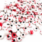 Weraru Small Candy Bloody Red Eyeballs Eye Ball Sweets Cake Cupcake Toppers Cookie Dessert Sprinkles Decorations For Christmas H