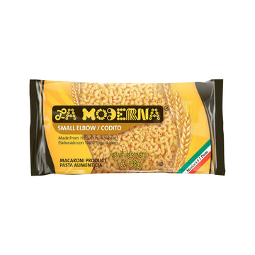 La Moderna, Coditos, Pasta, Hecha Con Sémola De Trigo Durum, Enriquecida Con Vitaminas Y Hierro, 7 Oz, Pack De 20