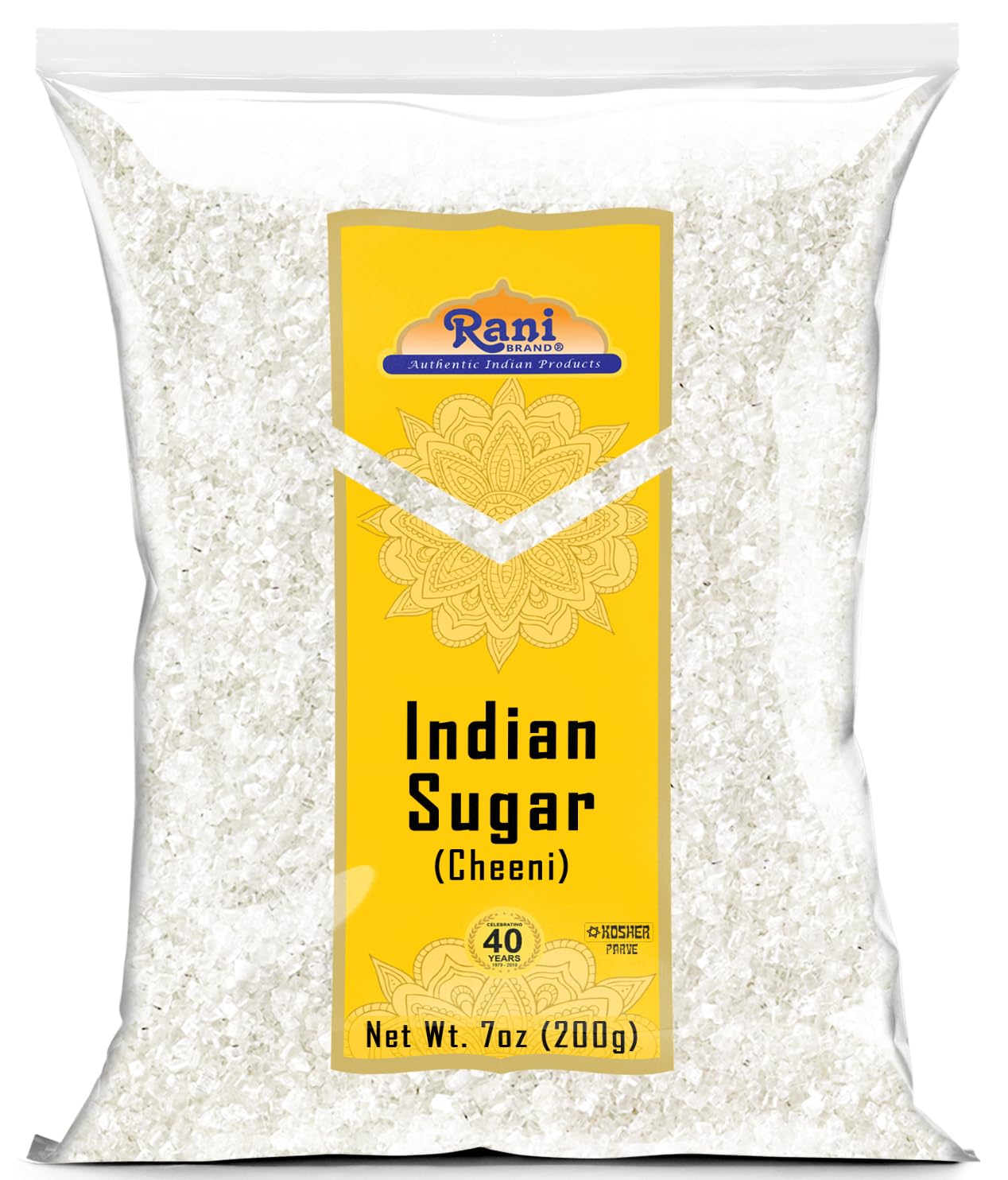 Rani Indian Sugar (Cheeni) 7oz | All Natural, Gluten Friendly, Kosher, Vegan, Indian Origin