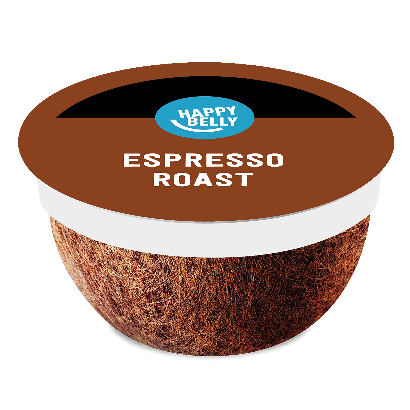 Happy Belly Espresso Roast Coffee Pods, Dark Roast, Compatible with K-Cup Brewer, 96 Count