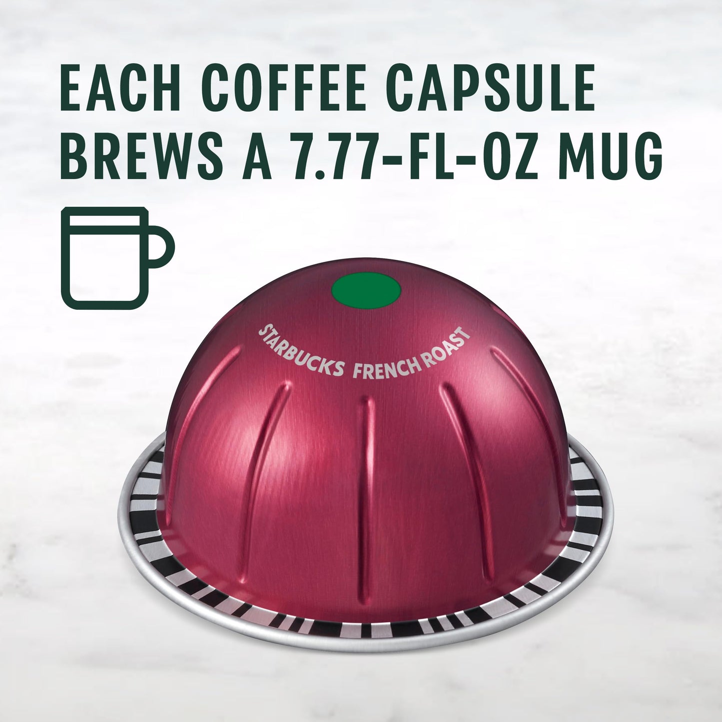 Starbucks Dark Roast Coffee Pods, French Roast, 32 Count, For Nespresso Vertuo