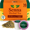 Gya Tea Co Senna Herbal Tea Pod (16 ct) - Decaf Senna Leaf Tea for Constipation Relief & Bloating