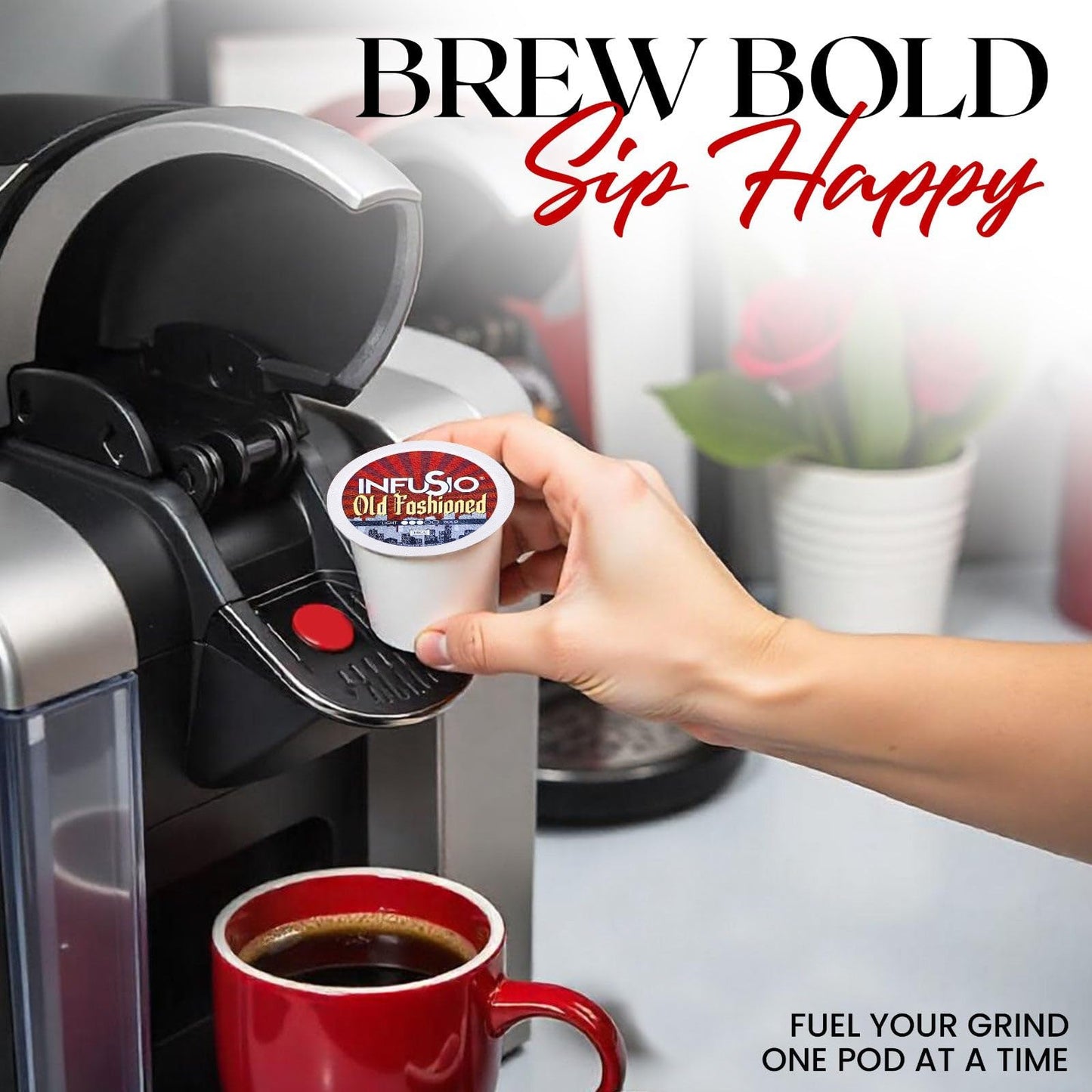 InfuSio Flavored Coffee Pods Variety Pack - 120 Count Flavored Medium Roast  12 Curated Blends Inspired by Classic Cocktails  Compatible with Keurig K cups 2.0 Brewer