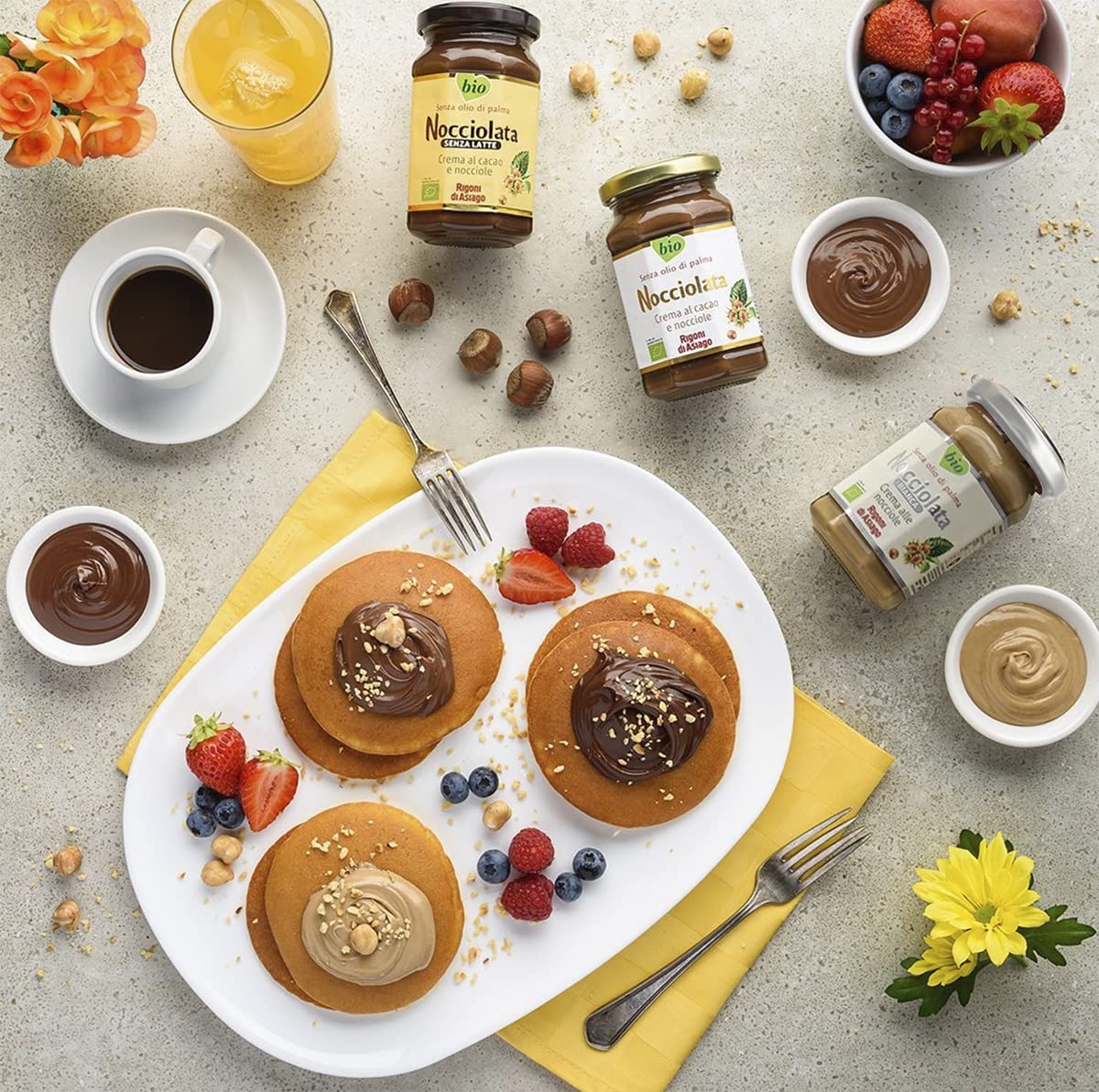 Rigoni Di Asiago Nocciolata Organic Spread, Hazelnut With Cocoa And Milk, 8.82 Ounce (Pack Of 6)