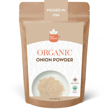 SPICY ORGANIC White Onion Powder – USDA Organic Seasoning – 32 Oz (2 LBS)