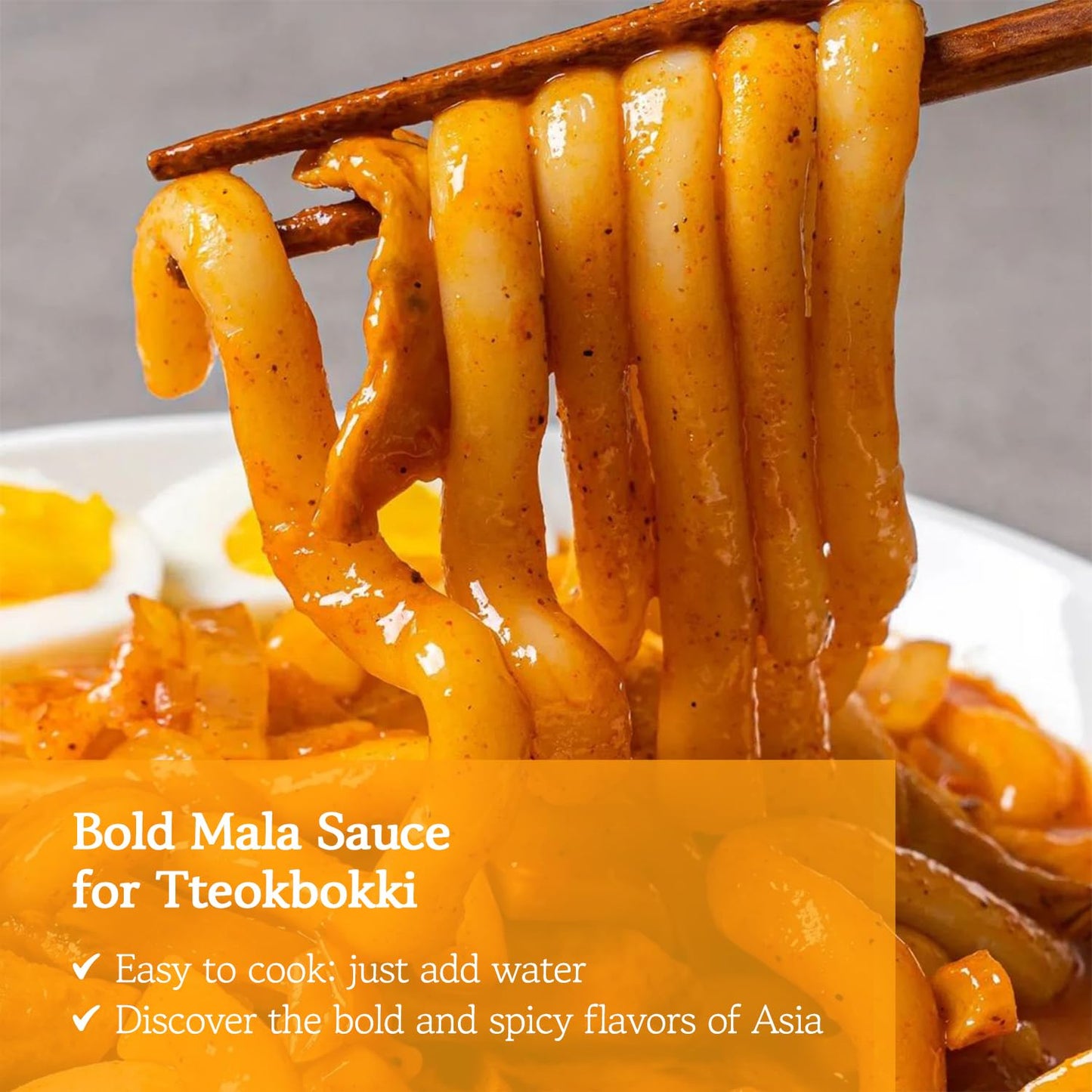 Misslee Mala Tteokbokki Sauce Mix (3 Pack, 2 Servings Each), Spicy & Aromatic Korean Tteokbokki, Perfect For Rice Cakes, Stir-Fr