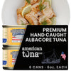 American Tuna Wild Albacore Tuna - MSC Certified, Sustainable, Sea Salt, 6 oz Can, Set of 6