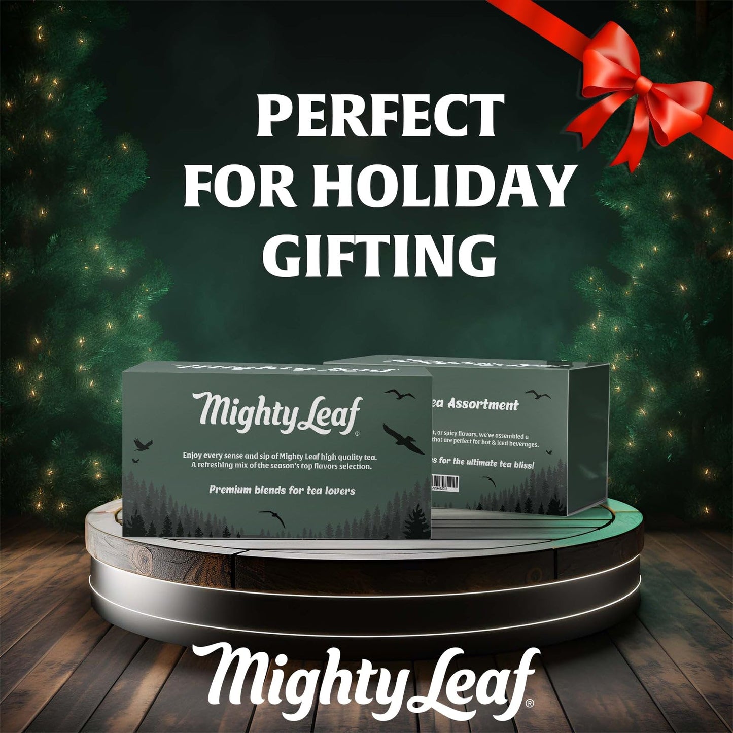Mighty Leaf Organic Tea Sampler - 40 Count Silken Tea Bags - 8 Assorted Flavors Gift Box