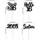 Gyufise 24Pcs Happy 16Th Birthday Cupcake Toppers Glitter Hello 16 Sweet 16 Cupcake Picks 2008 Sixteen Old Birthday Cake Decorat