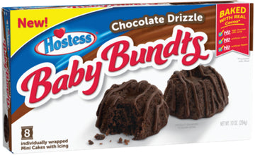Hostess Chocolate Drizzle Baby Bundts, 8 cakes