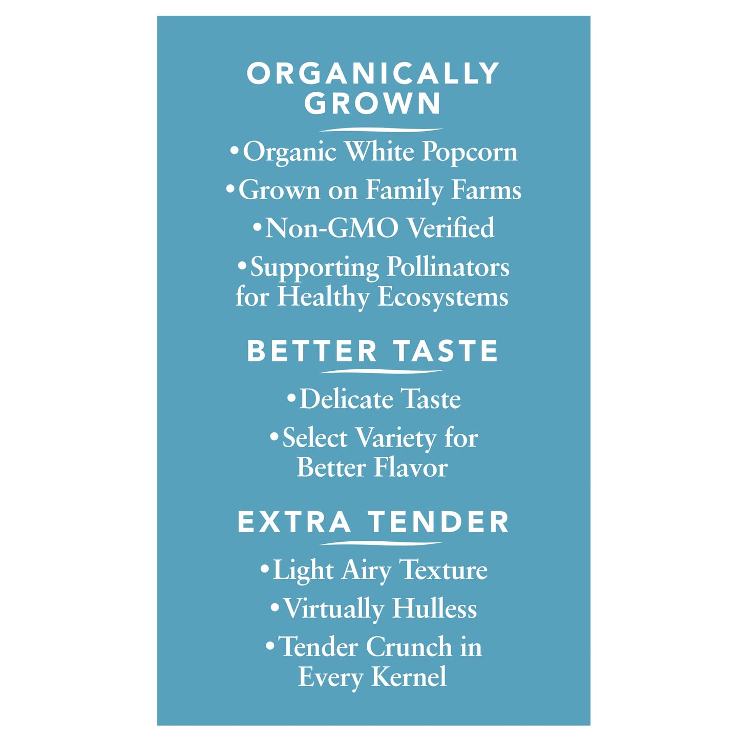 Black Jewell Organic White Popcorn Kernels, Organic Select White, 28.35oz (Pack of 6)