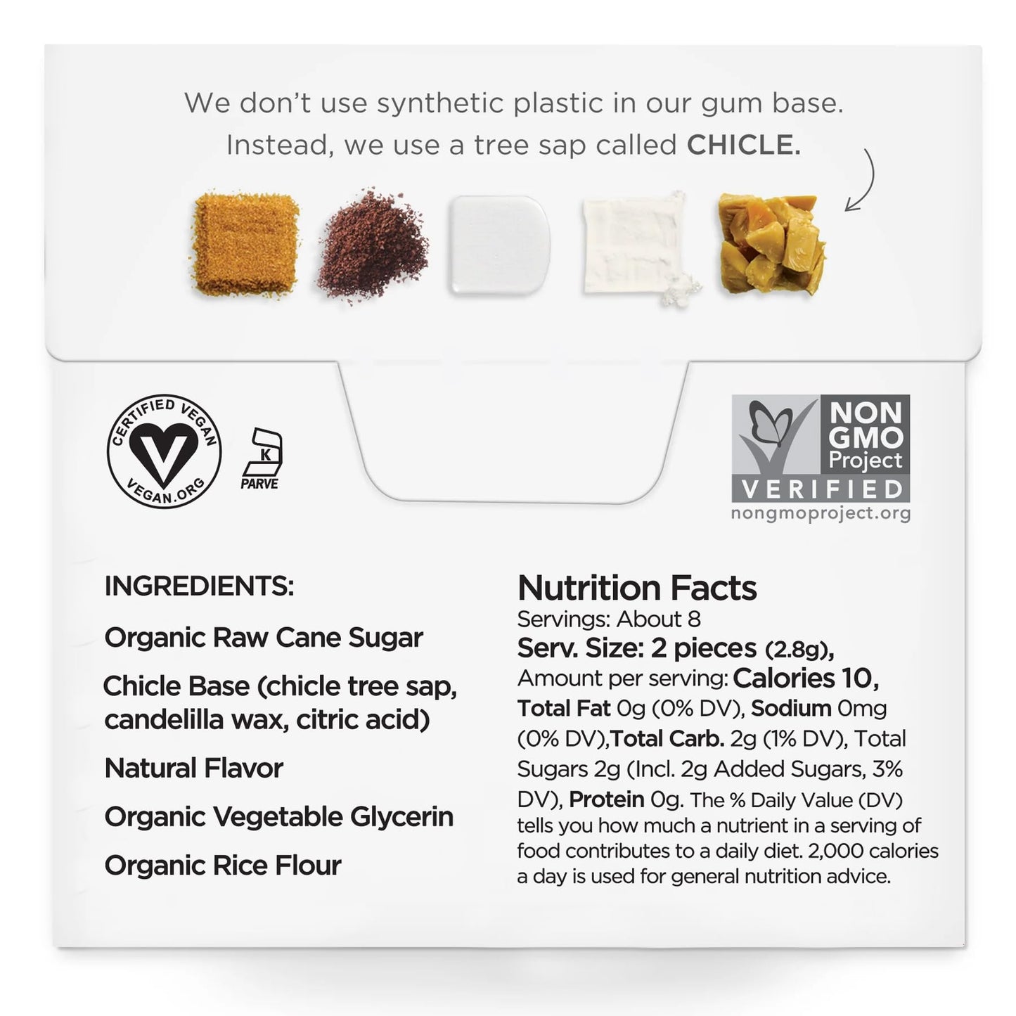 Simply Gum | Coffee | Plant- Based Chewing Gum | Pack Of Six (90 Pieces Total) | Synthetic Plastic Free + Aspartame Free + Non Gmo